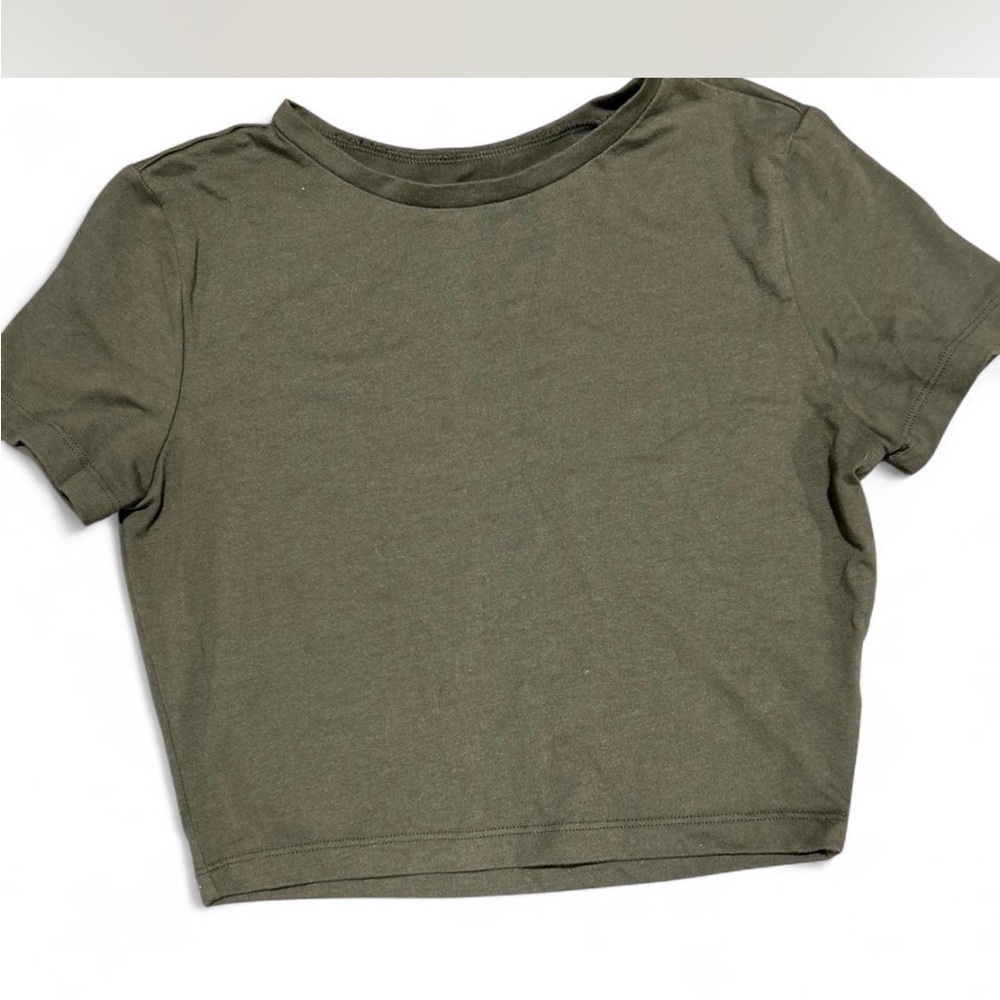 Olive Green Women's Crop Top